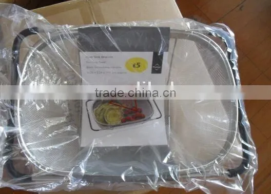 Stainless Steel Flexible Washing Basket 34x24cm photo-3