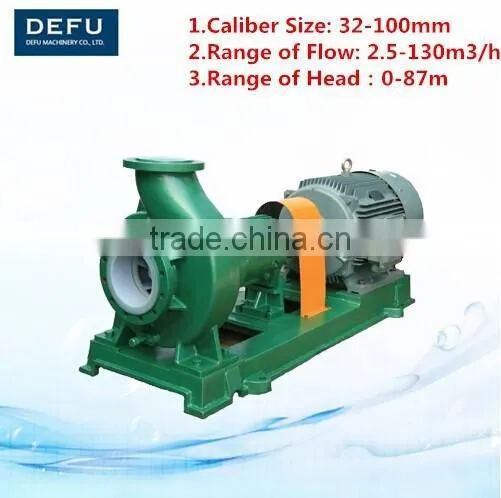 IHF Fluorine Plastic Lined Sulfuric Acid Pump/phosphoric Acid