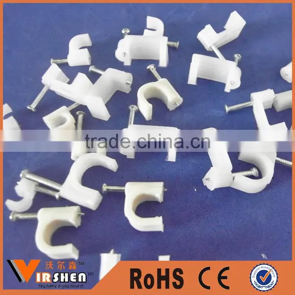Electric Cable Fixing Clip Small plastic wall cable clip