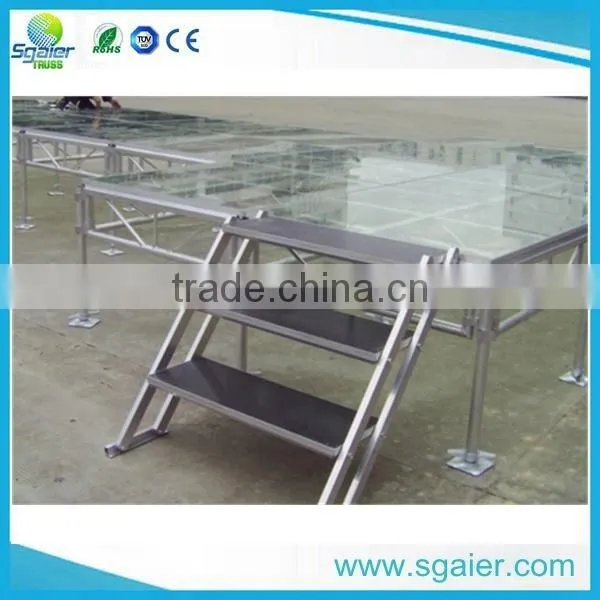 Lowest Price 4ft by 4ft Temper Glass Stage Steady Stage for Sale photo-3