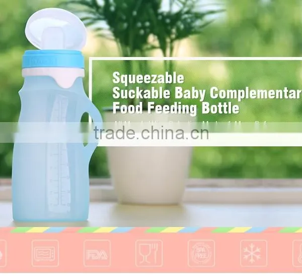 Baby Squeeze Bottle 100% BPA Free Make From Medical Grade Liquid Silicone photo-3