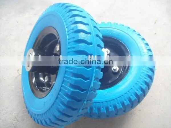 16inch 4.0-6 pu Foam Flat Free Wheel for Hand Trolley photo-3