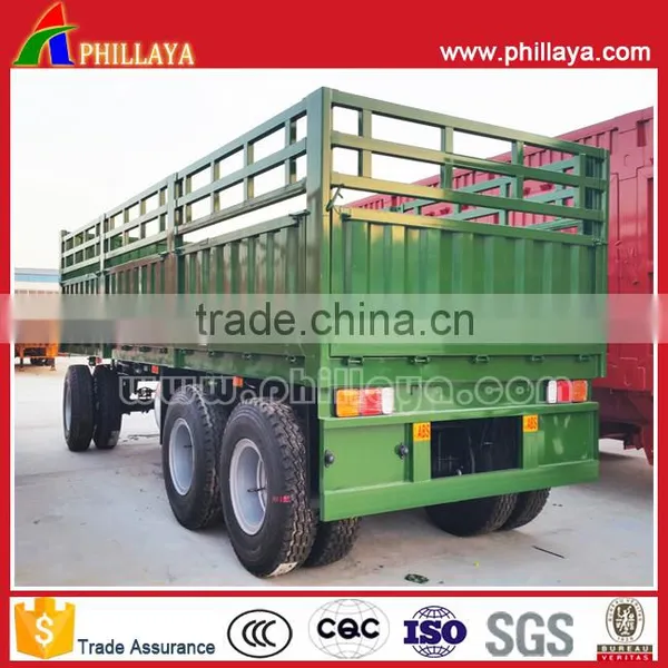 2017 New Type Towing Drawbar Car Transport Cargo Small Dump Semi Trailer photo-3