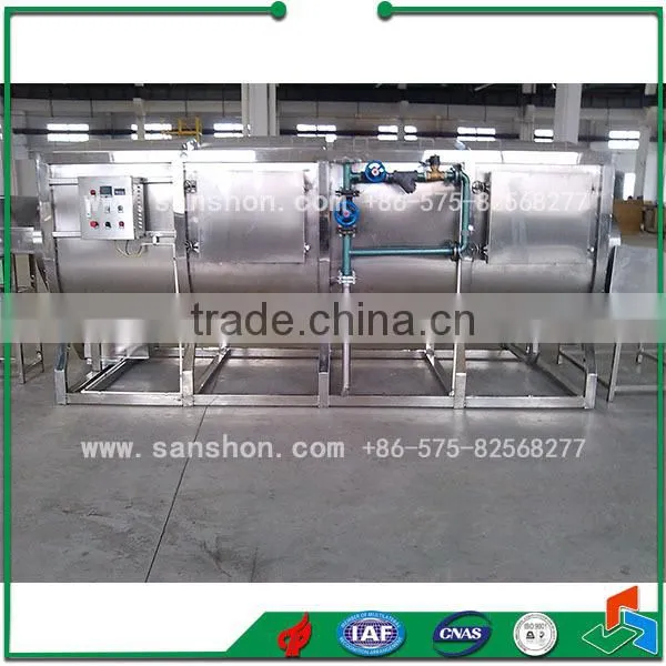 China Vegetable Fruit Steam Spiral Blanching Machine photo-4