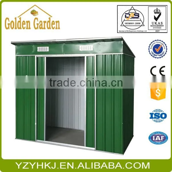 Double Sliding Door Shed/Garden Shed 4' x 8' With Free Garden Bed photo-4