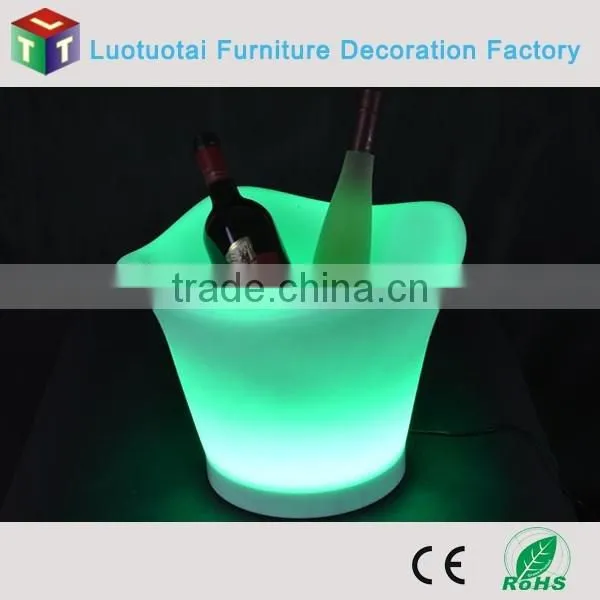 Color Changing Led Wine Bucket/ Rechargeable Led Ice Bucket/Led Lighted Ice Bucket photo-2