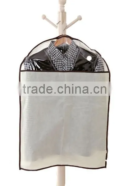 Store More Pure Color Beige Fabric Suit Cover Carrier Bag photo-2