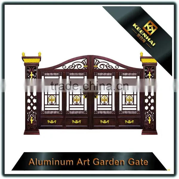Garden Decoration Powder Coated Cast Aluminum Metal Garden Arch With Gate photo-6