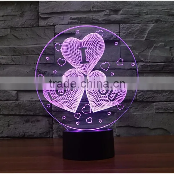 2017 Amazing Fancy Gift Items Night Light Acrylic 3d Lamp Led