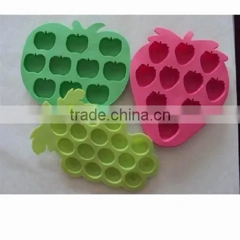 Original fruit shape silicone ice tray customizable design