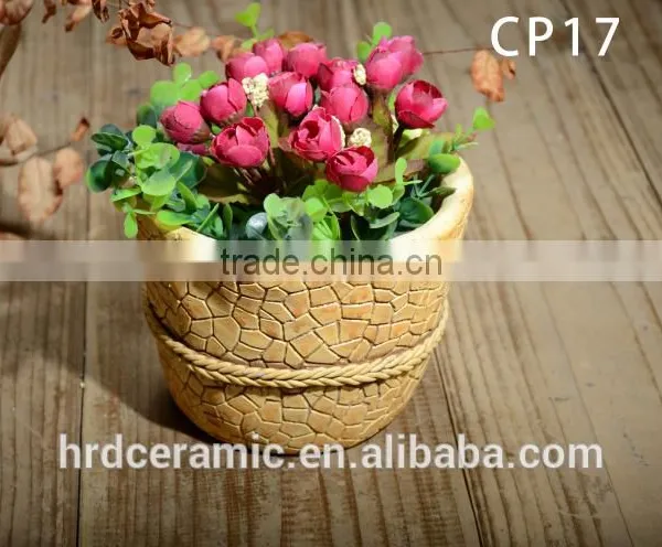 Newest Fashion Light Weight Waterproof Ornamental Cement Flowerpot photo-6