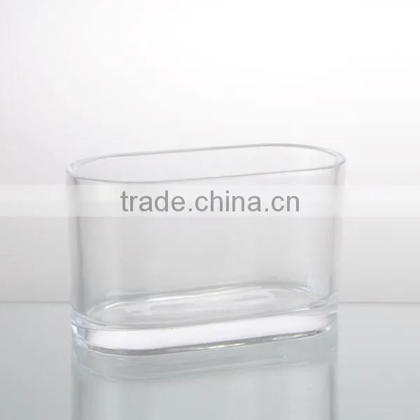 29.8cm/20cm Length Clear Home Decor Sqnare Vase photo-2