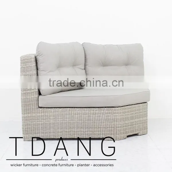 Sedona Wicker Bench Corner - Outdoor Poly Rattan Furniture photo-2
