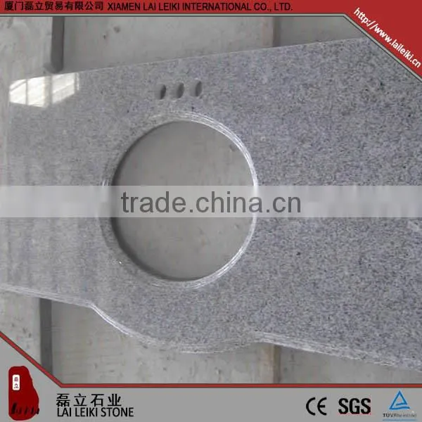Round Shape G603 Grey Polished Granite Kitchen Table Top photo-2