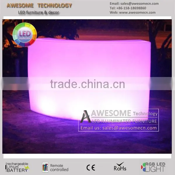 Glowing Led Curved Shop Counter Design (BC150) photo-3