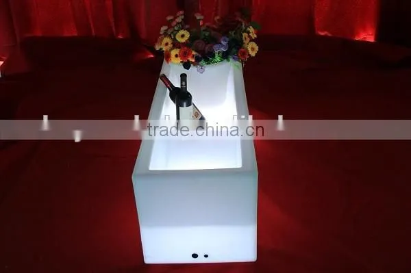120*40*40cm Rechargeable RGB 16 Colors Changing Led Long Ice Pot / Bucket photo-4