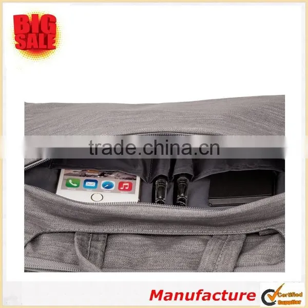 Fabric Durable Multicompartment Laptop Sleeve With Shoulder Strap for 13 Inch MacBook Pro, MacBook Air, Notebook Computer photo-2