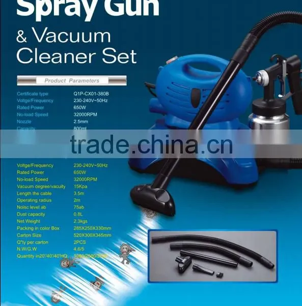 New Design!!! High Quality Electric Paint Spray Gun & Vacuum Cleaner Set - Professional Factory photo-6