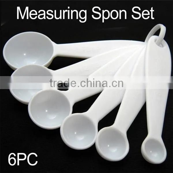 Hot Sale White 6 Set Plastic Measuring Scoop for Feed Baby, OEM Durable Hard PP Measuring Scoop, Custom Mini Scoop China Maker photo-2