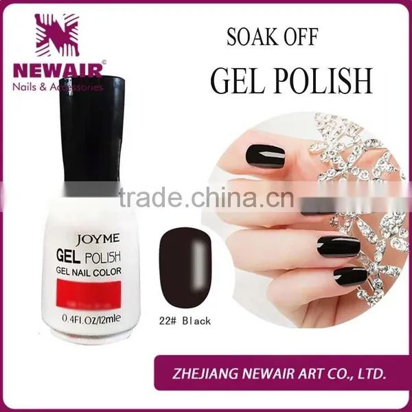 Wholesale Nail Polish Classical Black Color Soak Off Nail Art Gel Polish