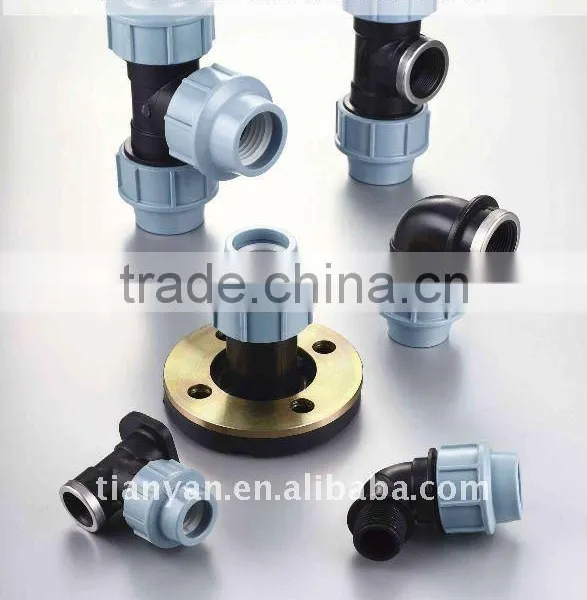 PP COMPRESSION PIPE FITTING