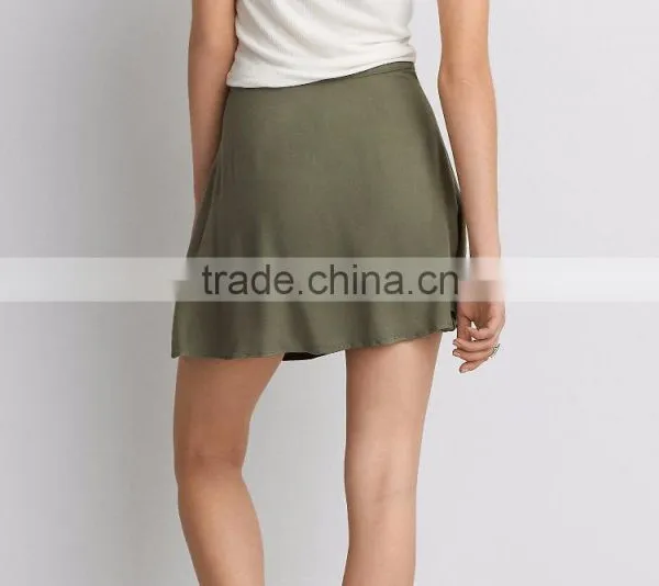 Custom Online Shopping Women Fashion 97% Cotton 3% Elastane Hot Girls Floral Printed Short Mini Skirts photo-6