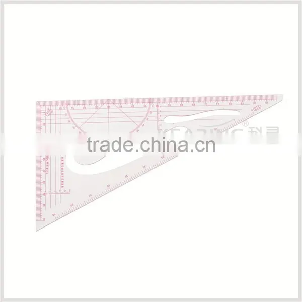 Kearing High Quality Plastic Scale Rulers With Goniometer 1:3 &1:5 Sanwich Line Ruler for Fashion Design#8535 photo-2