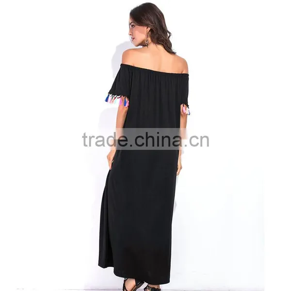 Maxnegio Basic Sundress With Tassels for Ladies photo-2