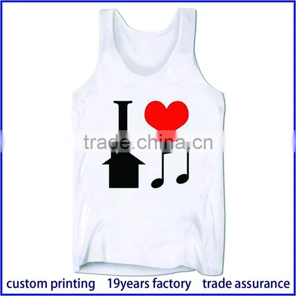 OEM Screen Printing Cotton Tank Tops photo-2