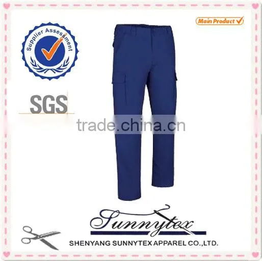 2016 Custom Fashion Breathable Casual Cotton High Quality Multi Pocket Mens Cargo Pants With Side Pockets photo-3