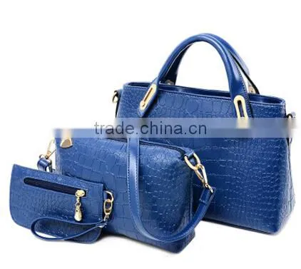 DY0061Z Fashional Snakeskin Ladies pu Bag Set 3pcs Bag Set photo-4