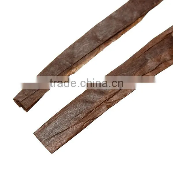 Raffia Paper Jewelry Ribbon Cord Coffee 0.2mm, 4.0mm-8.0mm, 2 Rolls (Approx 20 M/Roll) photo-2