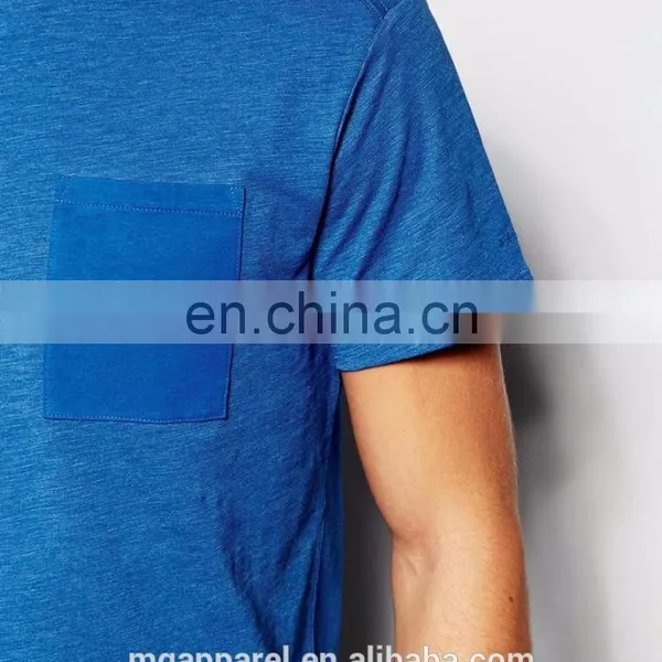 China Clothing Manufacturer Custom Mens T-shirt Promotional Cotton T-shirt With Pocket photo-4