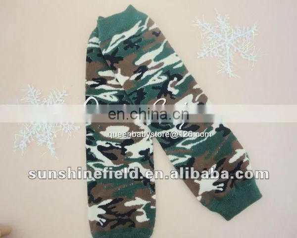 Stock! Baby Camouflage Leg Warmers Green Camo Kids Leg Warmer Baby Leg Warmers
