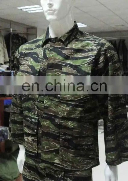 Cheap Custom Tiger Stripe Camouflage Military Uniform for Army Men photo-3