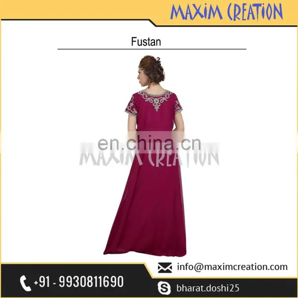 Most Admirable Evening Wear Home Gown Fustan For Arabian Women 6566 photo-5