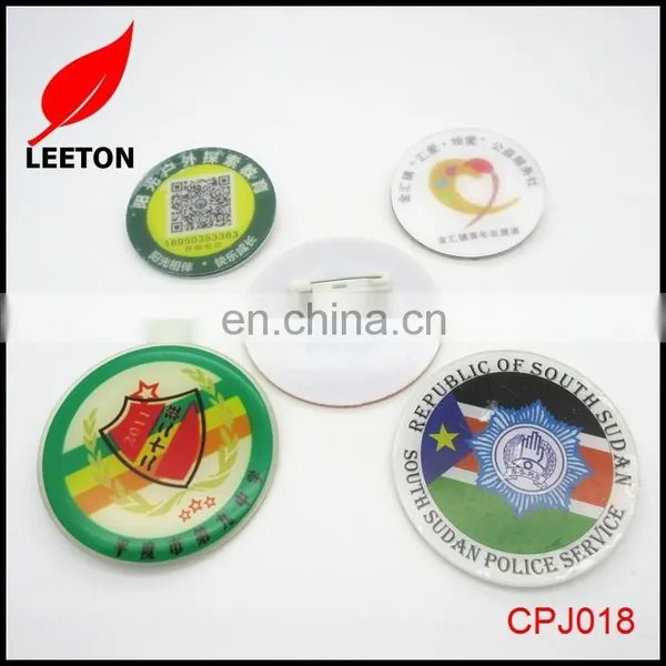 Factory Supply Custom Round Plastic Name Badge