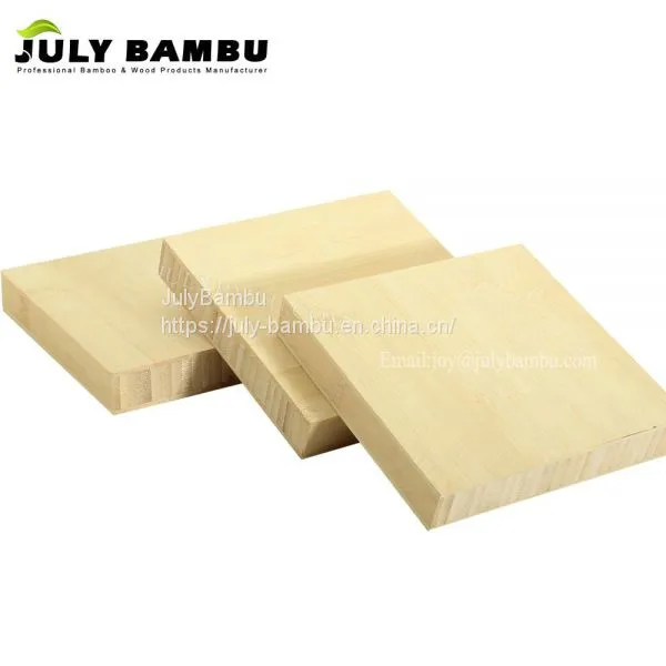 Furniture Designer Use 3 Ply Eco- Friendly Laminated Bamboo Planks Natural 15mm 25mm Bamboo for Wall Panel
