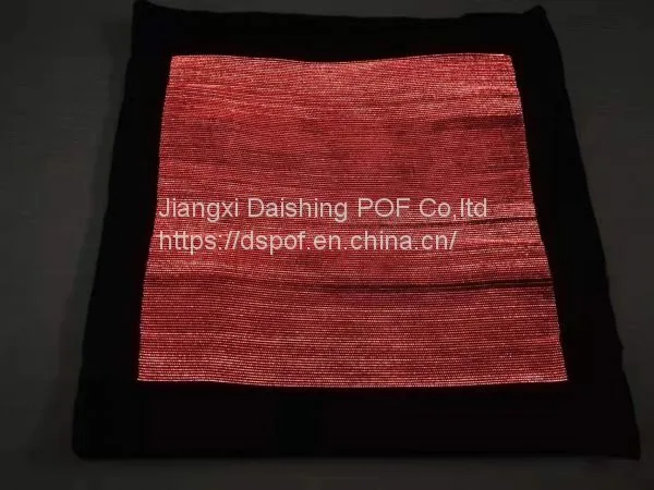Square-shape Fiber Optic Pillow Case Led Light up Pillow Cover Luminous Pillowslip photo-3