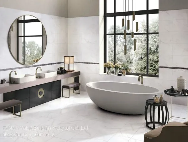 Foshan Porcelain Low Water Absorption 300x600 White Gloss Wall Tile photo-5