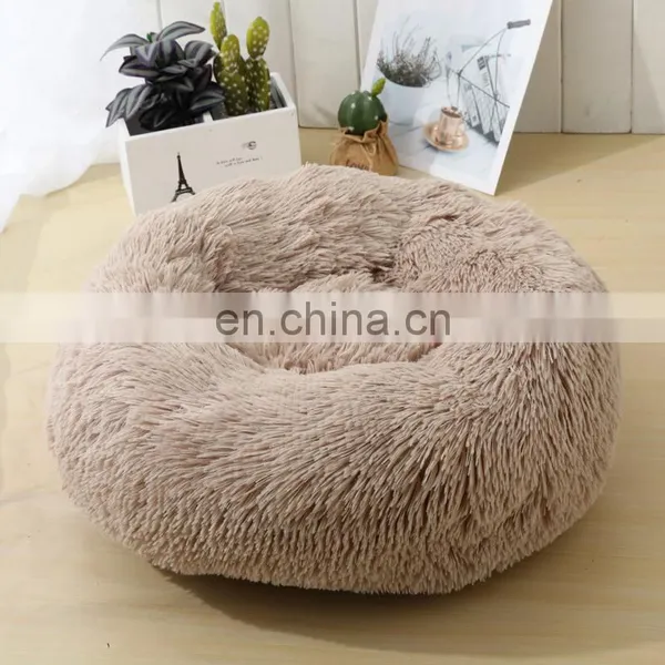 70cm Large Size Self Warming Indoor Round Pillow Cozy Soft Plush Pet Cat Dog Bed Nest photo-6