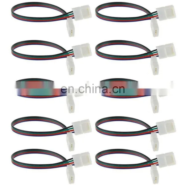 Solderless Connector 4pin 10mm Power Connector for 3528/5050 RGB LED Strip Light photo-6