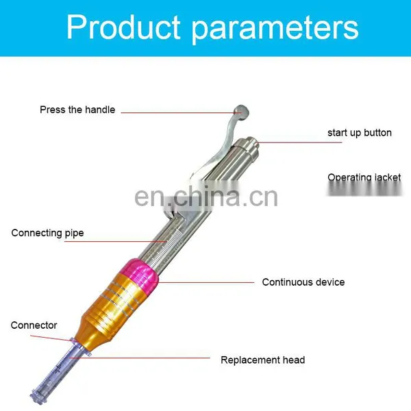 Hot Selling High Selling Painless High Pressure Hyaluronic Acid Injector Mesotherapy Gun Beauty Salon photo-3