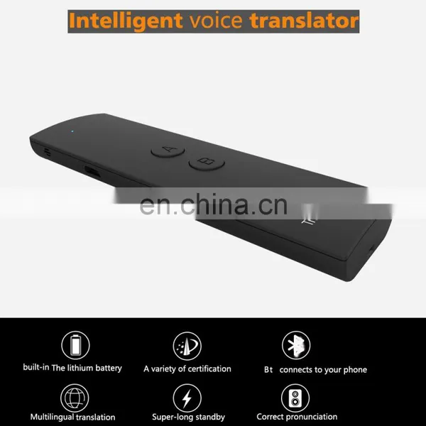 Hot Selling Smart Mini Portable Language T6 AI Translator Device BT Wireless Portable Voice Translator for International Trade photo-4