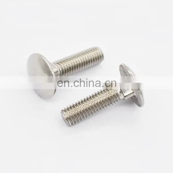 Stainless Steel A2 A4 Screw Zinc Square Neck Mushroom Head M8 Step Carriage Screw Coach Screw photo-5