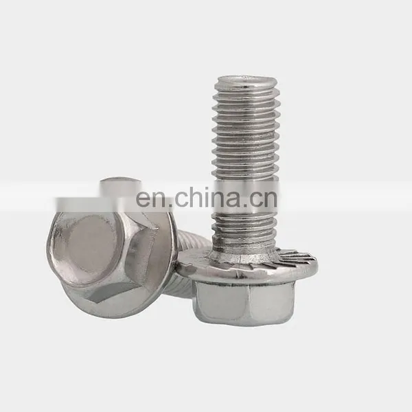 DIN6921 Stainless Steel M6 Hex Head Flanged Bolt and Nut M12 photo-5
