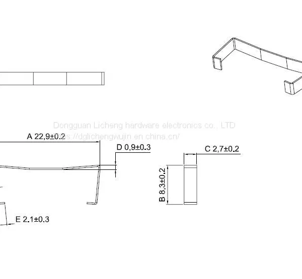 PEI22 Clip,EI22 Clamp,Special Clip for Beauty Instrument Ei22 Transformer，SUS301 photo-2