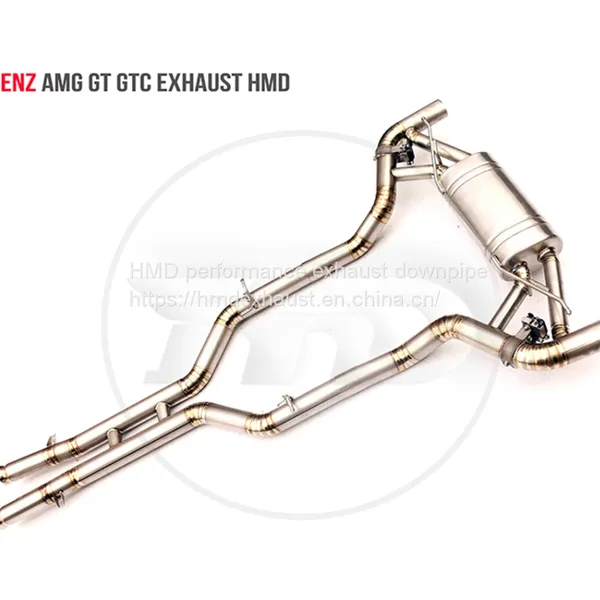 Titanium Alloy Exhaust Pipe Manifold Downpipe is Suitable for AMG GT GTC GTS GT50 Auto Modification Electronic Valve Whatsapp008613189999301 photo-2