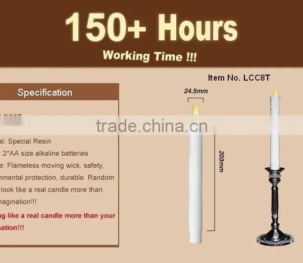 LED Insert Candle With Moving Flame, With USA and EU Patent photo-6