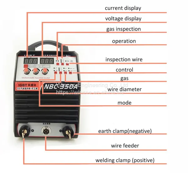 MIG 350 Inverte IGBT Welder Module Digital CO2 Separate Wire Feeder MIG Welder Welding Machine photo-5